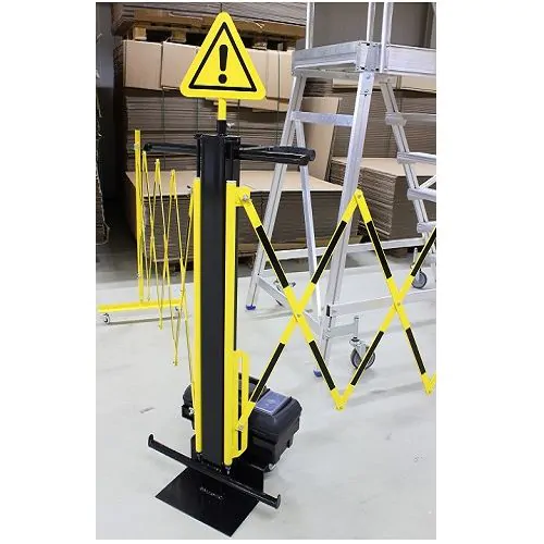 harmonicahek,afzethek,uittrekbaar hek,mega magazijninrichting,zeus,123magazijninrichting