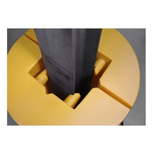 kolombeschermer, kunststof-aanrijbescherming, pilaarbescherming, kolom-beschermen-tegen-aanrijding, magazijninrichting