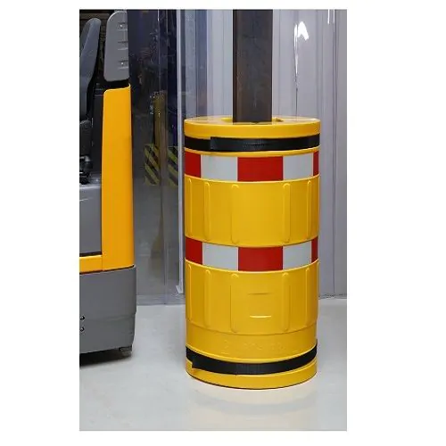 kolombeschermer, kunststof-pilaarbeschermer, kolom-beschermen, bescherming-tegen-aanrijding, sentry, magazijnoplossingen