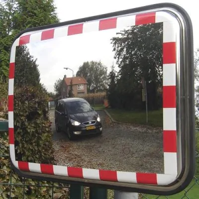 rvs-verkeersspiegel, vandaal-bestendige-spiegel