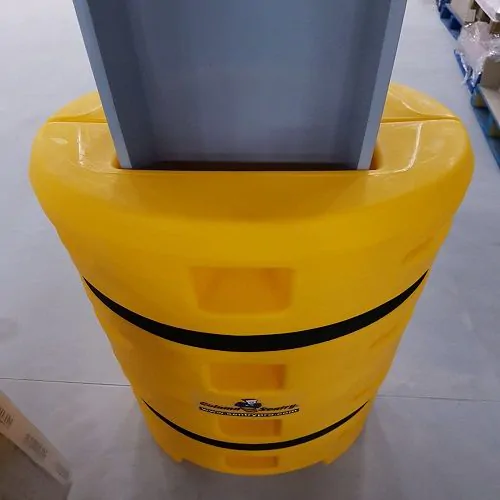 sentry-kolombeschermer, pilaarbeschermer, aanrijdbeschermer, aanrijdbescherming, kolom beschermen-magazijn, kolom-verdiepingsvloer-beschermen, m-rack